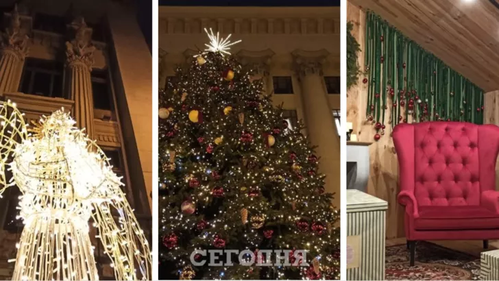 В Киеве активно готовятся к Новому году. Фото: коллаж "Сегодня"