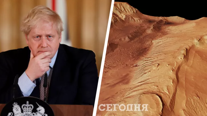 Борис Джонсон заявил, что Россию ждут самые жесткие санкции в случае нападения на Украину, а на Марсе нашли запасы льда/Коллаж: "Сегодня"