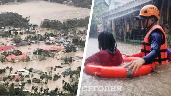 Последствия тайфуна на Филиппинах. Фото: коллаж "Сегодня"