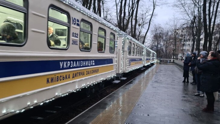 В Киеве появился "Полярный экспресс". Фото: пресс-служба ЮЗЖД