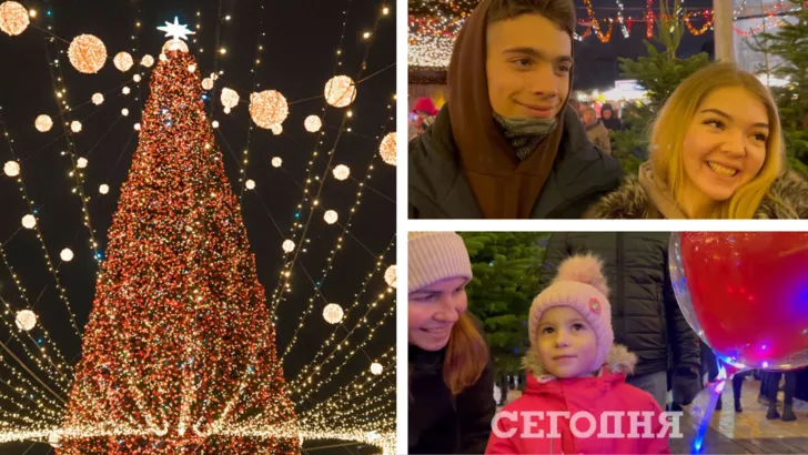 Киевляне хвалят елку в этом году.