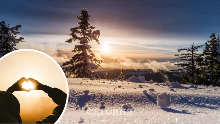 День зимнего солнцестояния: поздравительные открытки и яркие картинки