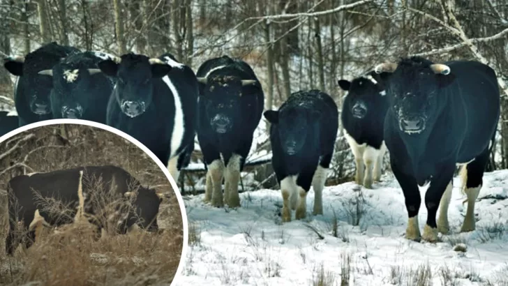 В Чернобыльском стаде коров появился новый вожак