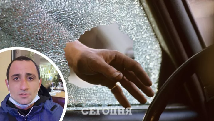 Чоловіка впіймали та затримали правоохоронці/Фото: Telegram-канал "Київ оперативний", колаж: "Сьогодні"