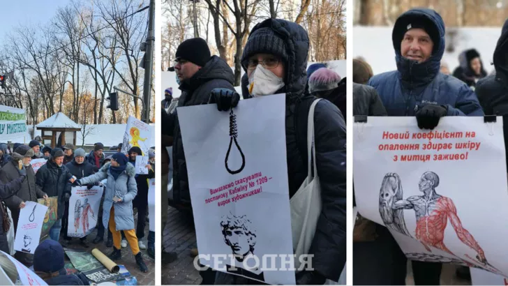 В Киеве художники собрались под Кабмином. Фото: коллаж "Сегодня"