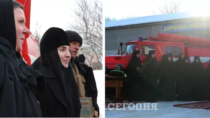 Пожарная команда находится в Свято-Троицком Мотронинском женском монастыре / Коллаж "Сегодня"