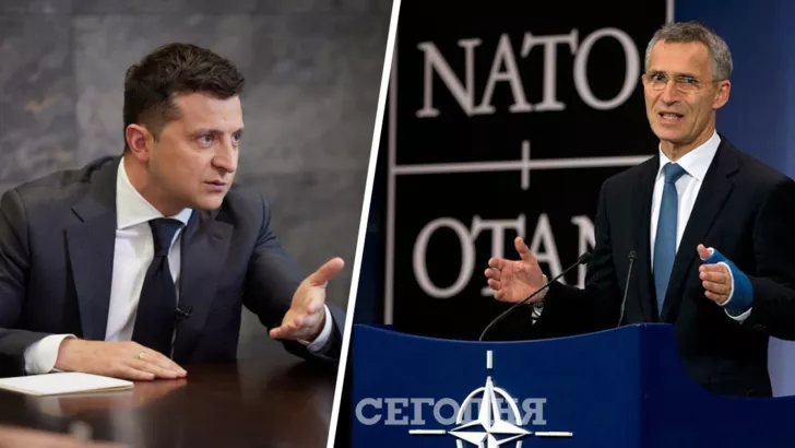 Владимир Зеленский заявил, что Украина хочет получить "очень четкую" временную перспективу от НАТО. Фото: "Сегодня"