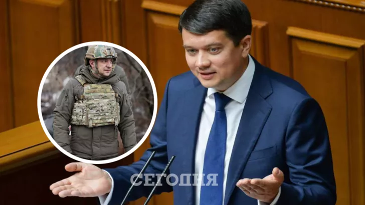 Разумков (праворуч) здивований політикою Банкової щодо миротворців. Колаж "Сьогодні"