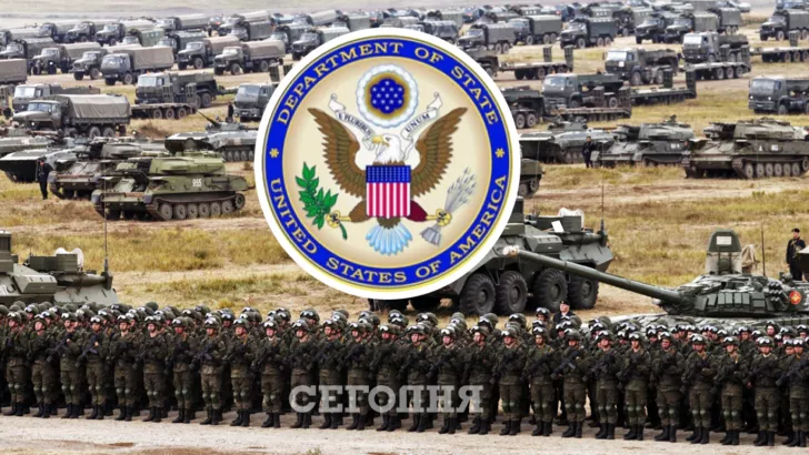 Америка требует, чтобы россияне убрались от границ Украины. Коллаж "Сегодня"