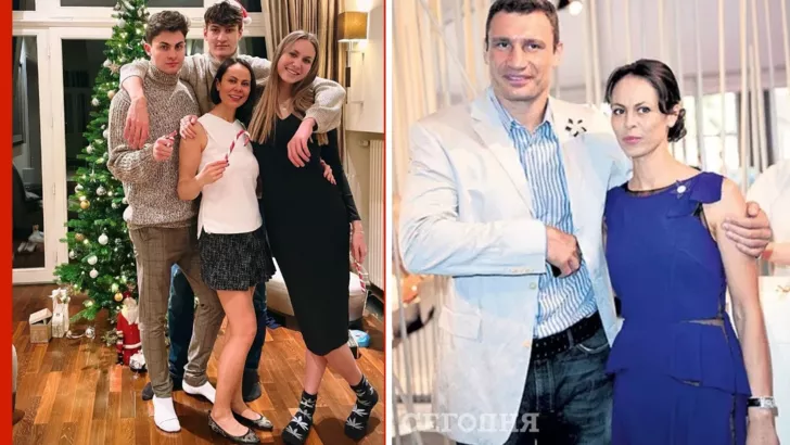 Наталья Кличко - с детьми и мужем
