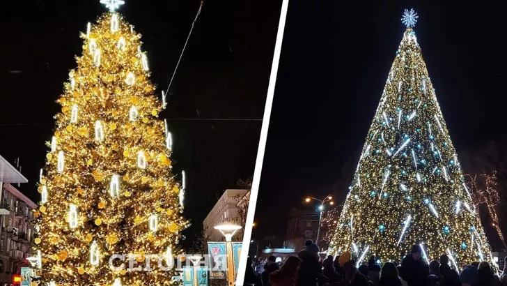Все города Украины зажгли огни на новогодних елках
