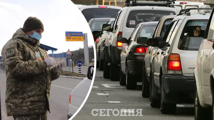 На украинской границе большие очереди из машин