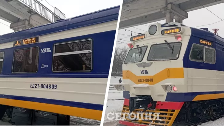Электропоезд будет курсировать между Харьковом и Бахмутом.