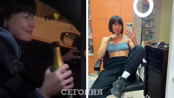 Харків'янка пила шампанське за кермом