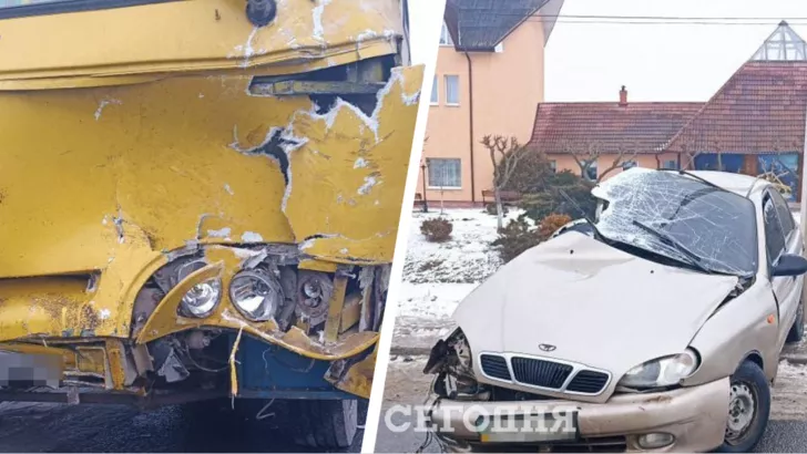 На Львівщині сталася аварія з маршруткою. Фото: колаж "Сьогодні"