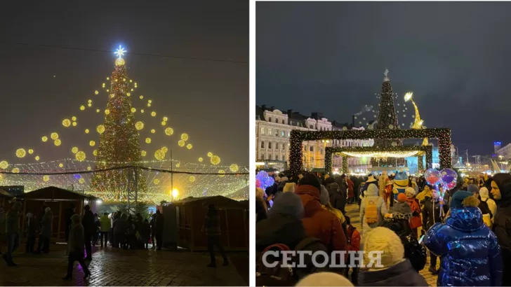 На Софійській площі готуються зустріти Новий рік.