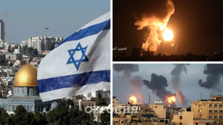 Ізраїльські удари по об'єктах ХАМАС. Колаж "Сьогодні"