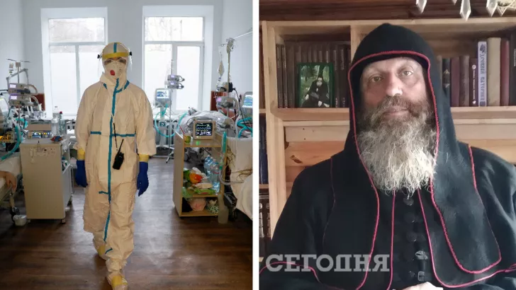 Вспышка "Омикрона" может состояться в январе, а киевский архимандрит Ахила (Шахтарин) отрицает обвинения его в изнасиловании/Коллаж: "Сегодня"