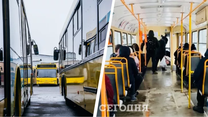 У Києві проблеми з транспортом. Фото: колаж "Сьогодні"