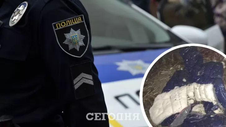 На місці смертельної знахідки працюють правоохоронці/Фото: Telegram-канал "Київ Оперативний", колаж: "Сьогодні"
