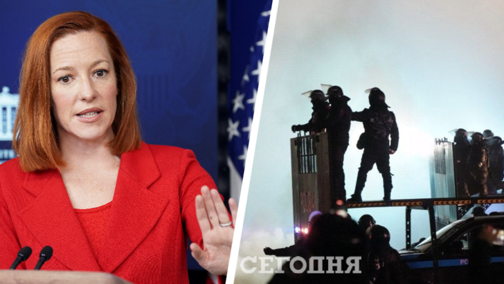 Пресс-секретарь Белого дома Джен Псаки прокомментировала ситуацию в Казахстане/Коллаж: "Сегодня"
