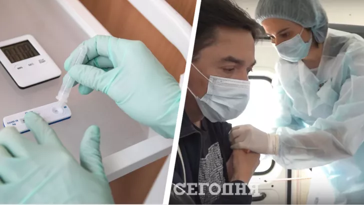 В Україні дедалі частіше вакцинуються від коронавірусу. Фото: колаж "Сьогодні"