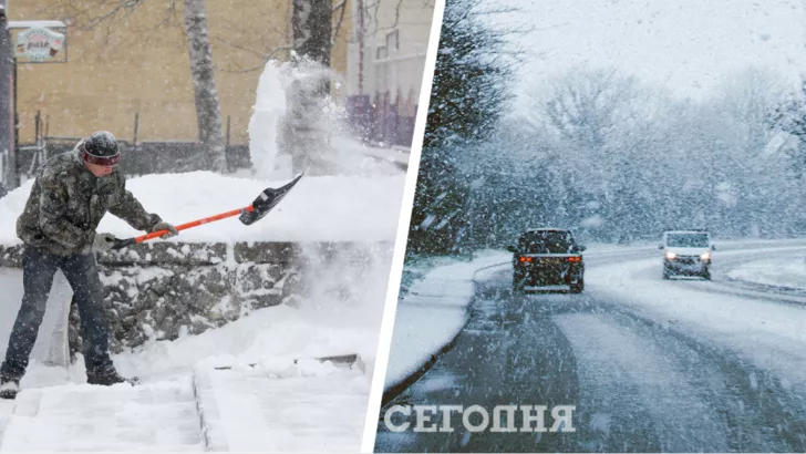 В Украине на дорогах очень опасно в непогоду. Фото: коллаж "Сегодня"