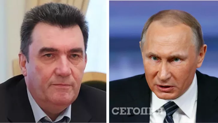 Алексей Данилов (слева) и Владимир Путин (справа). Фото: коллаж "Сегодня"
