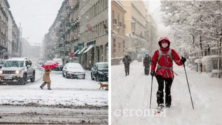 Снега в Украине будет много в ближайшие дни/Коллаж "Сегодня"
