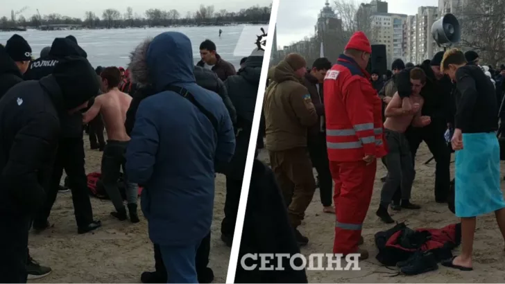 Бійка сталася на Водохреще в Києві.