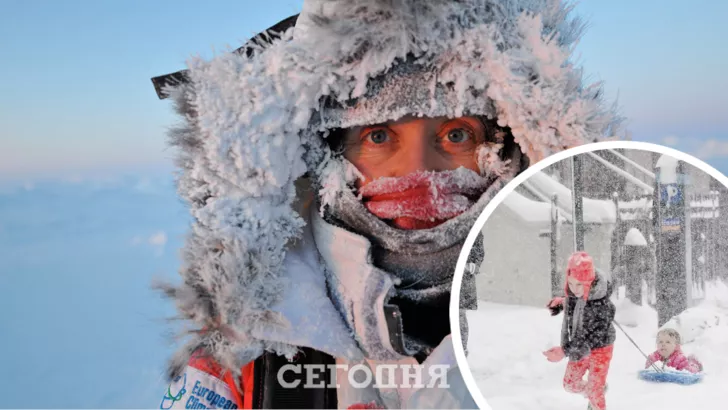 В Украине будет сильный мороз. Фото: коллаж "Сегодня"