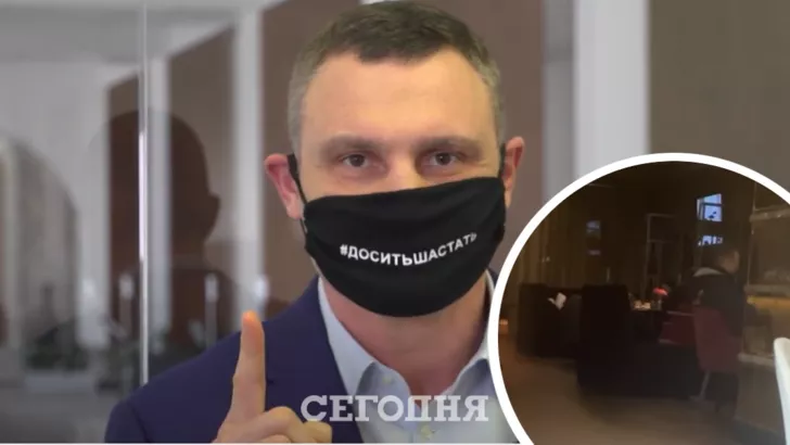 Болеющий COVID-19 Виталий Кличко вышел в люди и сидел в ресторане без маски. Фото: коллаж "Сегодня"