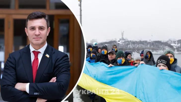 Николай Тищенко ошибся в поздравлении украинцев с Днем Соборности. Коллаж "Сегодня"