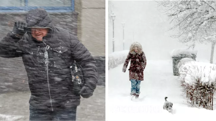 Киев атакует плохая погода 29 января. Фото: коллаж "Сегодня"
