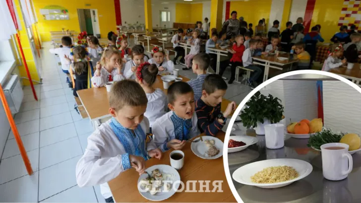 У Києві найдорожчі обіди у школах Подільського району. Фото: колаж "Сьогодні"