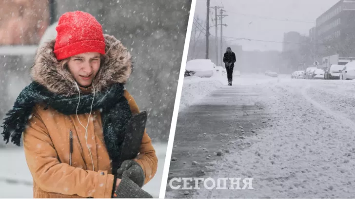 На территории Украины выпадет снег. Фото: коллаж "Сегодня"