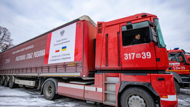 Україна отримала гуманітарну допомогу від Польщі/Фото: ДСНС України