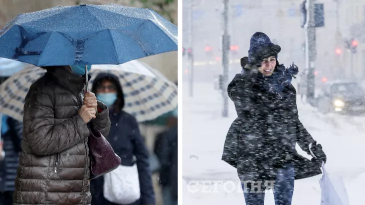 Україну накриють опади/Колаж: "Сьогодні"
