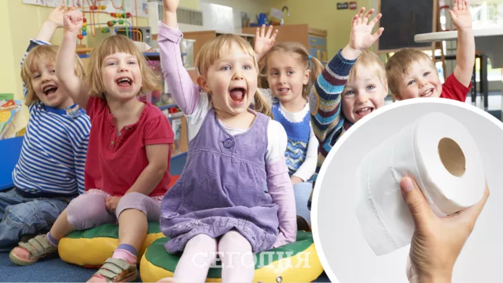 В Винницкой области в детском саду просят принести туалетную бумагу. Фото: коллаж "Сегодня"