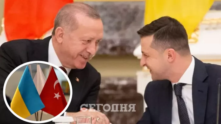 Президент Турции Реджеп Эрдоган (фото слева) и президент Украины Владимир Зеленский (фото справа)