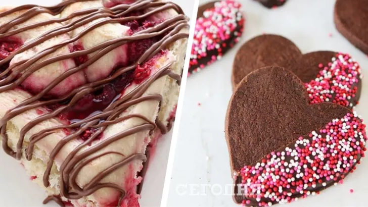 Десерти у формі серця на День закоханих