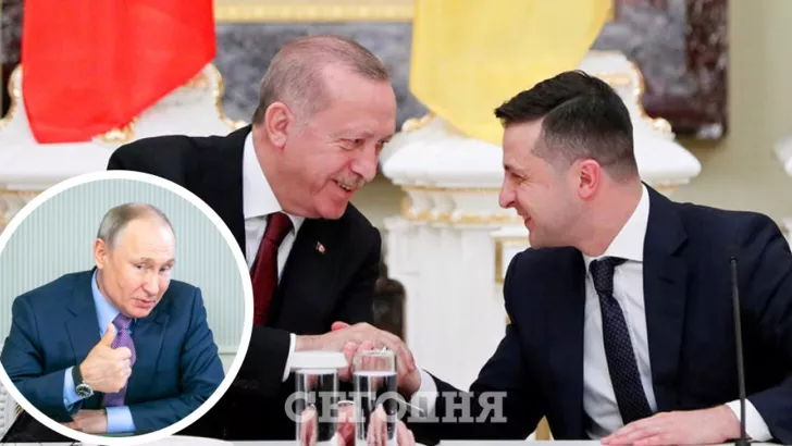 Предложение Эрдогана может поспособствовать встрече Зеленского и Путина. Фото: коллаж "Сегодня"