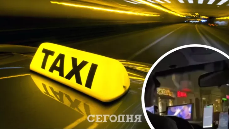 Одеський таксист порушував правила безпеки під час їзди. Фото: колаж "Сьогодні"