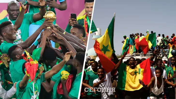 Сенегал празднует победу в Кубке Африки