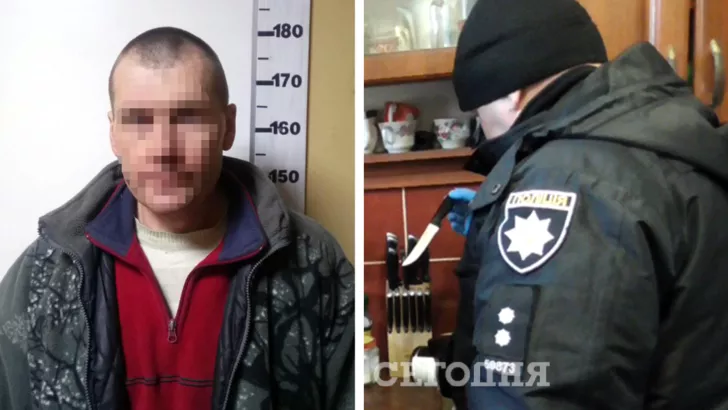 После преступления мужчина скрывался у друга/Фото: полиция Киева, коллаж: "Сегодня"