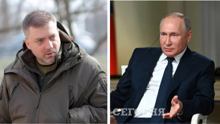 Андрей Загороднюк (слева) и Владимир Путин (справа). Фото: коллаж "Сегодня"