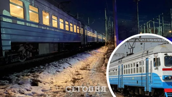 Потяг Чернігів - Славутич травмував дівчину. Колаж "Сьогодні"