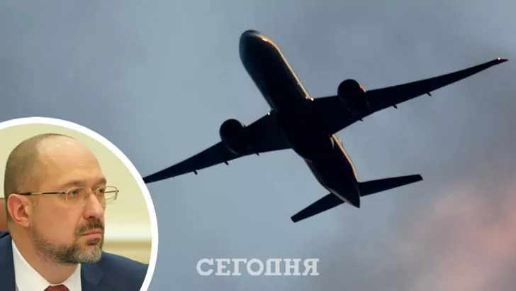 По словам премьер-министра Дениса Шмыгаля, решение позволит стабилизировать ситуацию на рынке пассажирских авиаперевозок/Фото: коллаж: "Сегодня"