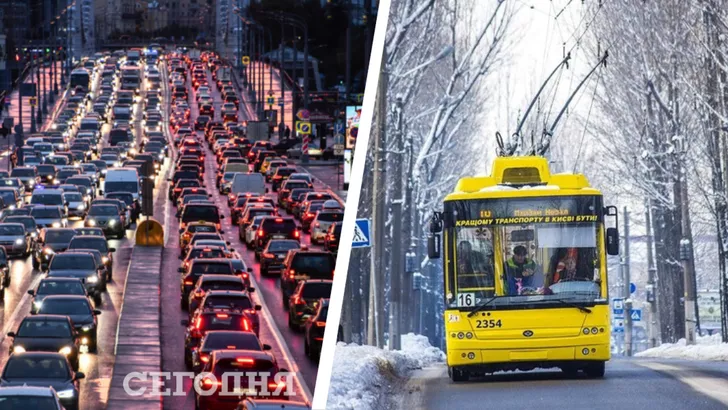 В Киеве опаздывает общественный транспорт