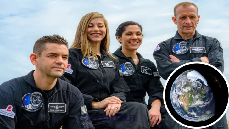 Экипаж Polaris Dawn: Джаред Исаакман, Анна Менон, Сара Гиллис и Скотт Потит (слева направо).
